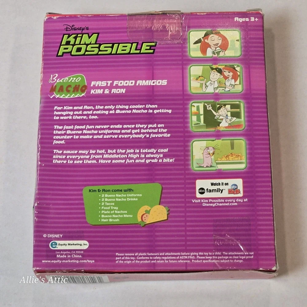 Disney Kim Possible Fast Food Amigos Kim & Ron 4